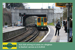 Southern 313 216 Lewes 2 4 2013