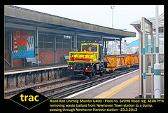trac Unimog Shunter SV090 Newhaven Harbour station 23 3 2013 4w