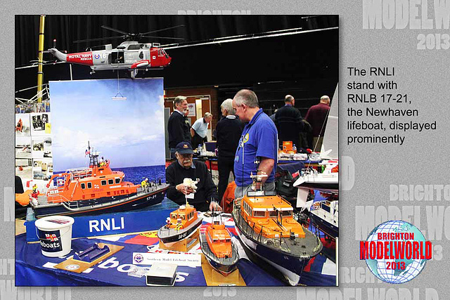 RNLI models stand - Brighton Modelworld - 22.2.2013