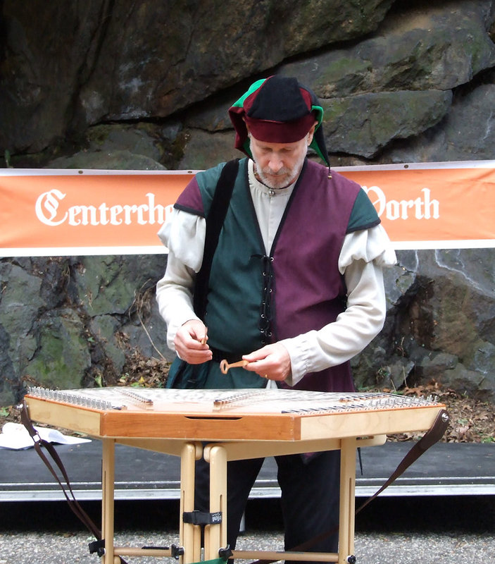 Percussionist at the Fort Tryon Park Medieval Festival, October 2010