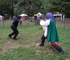 Fencing at the Fort Tryon Park Medieval Festival, October 2010