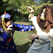 Branimira and the Lion at the Fort Tryon Park Medieval Festival, October 2010