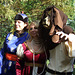 Branimira, the Lion and a Festival Goer at the Fort Tryon Park Medieval Festival, October 2010
