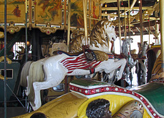 Carousel Pony with Flag