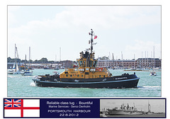 Bountiful Reliable class tug Portsmouth 22 8 12