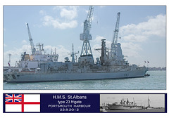 HMS St Albans Portsmouth 22 8 12