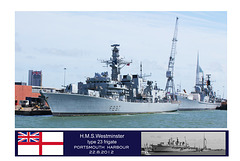 HMS Westminster Portsmouth 22 8 2012