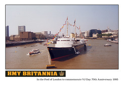 HMY Britannia VJ Day 1995 Pool of London b