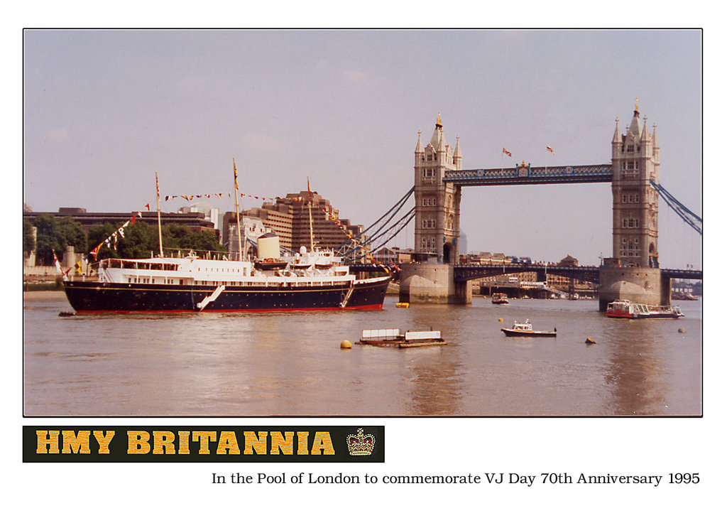 HMY Britannia VJ Day 1995 Pool of London c