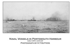 Naval vessels in Portsmouth Harbour by HTS