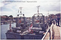 P279 HMS Blazer P275 HMS Raider Weymouth 2002