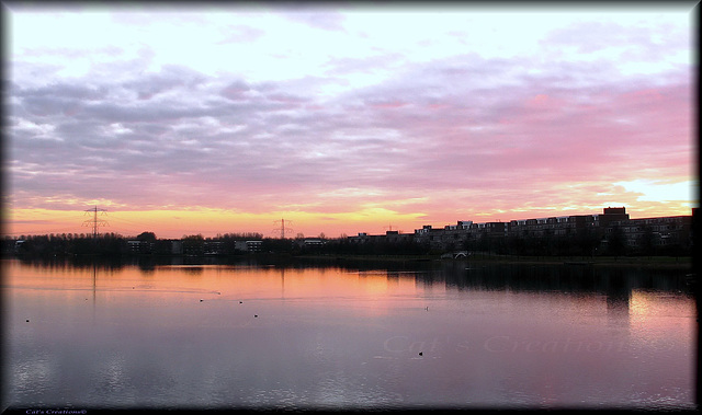 Sunset, Weerwater, Almere Stad