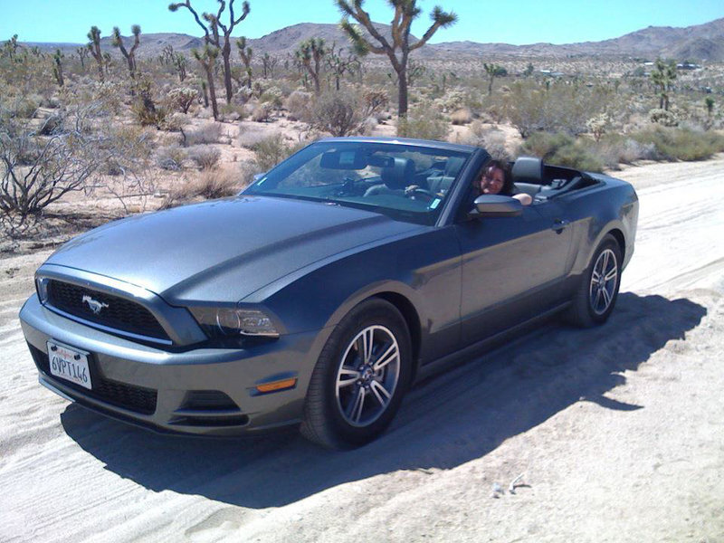 Tony & Stevie's hire car - a Mustang