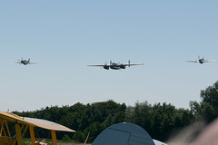 B-25 Mitchell + Mustang escourt