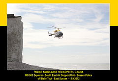 Police helicopter G SUSX Belle Tout 17 9 2012