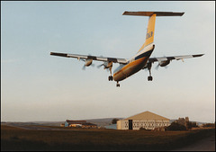 Dash 7 landing at Plymouth