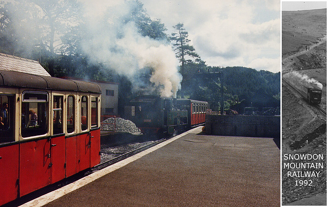 Snowdon Mountain Railway - Steam at Llanberis Station 1992