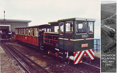 Snowdon Mountain Railway no9 Ninian Summit Station 1992