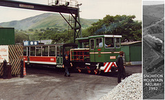 Snowdon Mountain Railway no10 Yeti - Llanberis Station - 1992