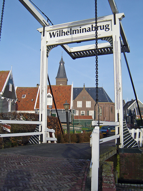 Nederland - Marken, Wilhelminabrug