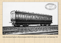 S&DJR lavatory composite carriage no 34 1904
