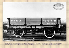 S&DJR 4-wheeled 3-plank open wagon no 649