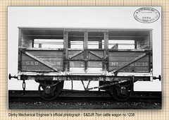 S&DJR 4-wheeled 7ton cattle wagon  no 1238