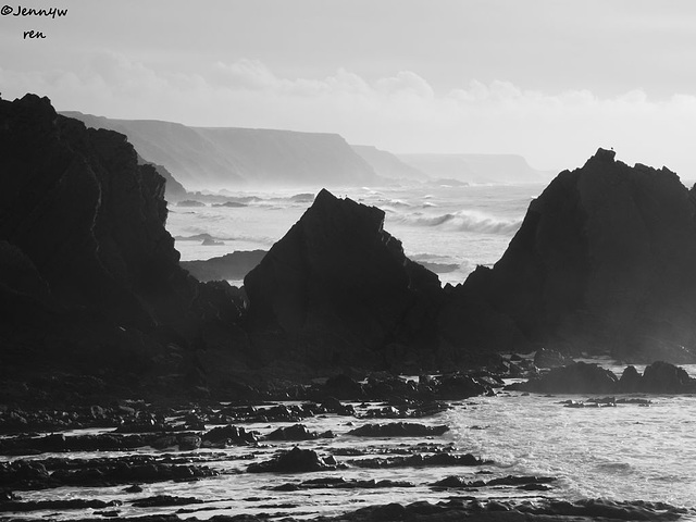 The rugged coastline of North Devon