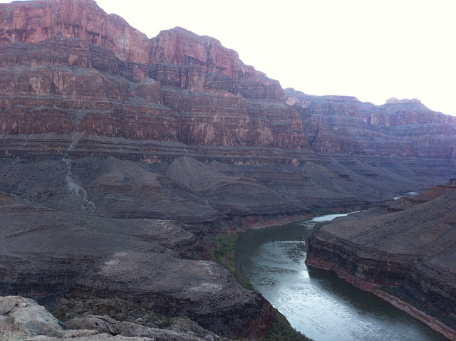 The rugged terrain of the Grand Canyon
