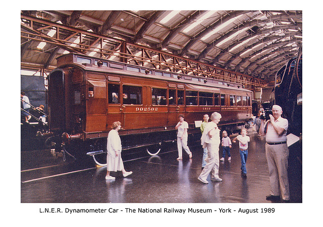 LNER dynamometer car 902502 - National Railway Museum - August 1989