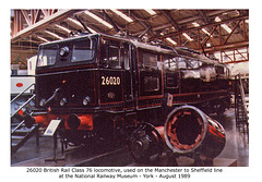BR Class 76 26020 NRM 8 1989