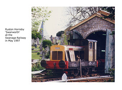 Swanworth 0-4-0 diesel shunter by Ruston - Swanage Railway - May 1997