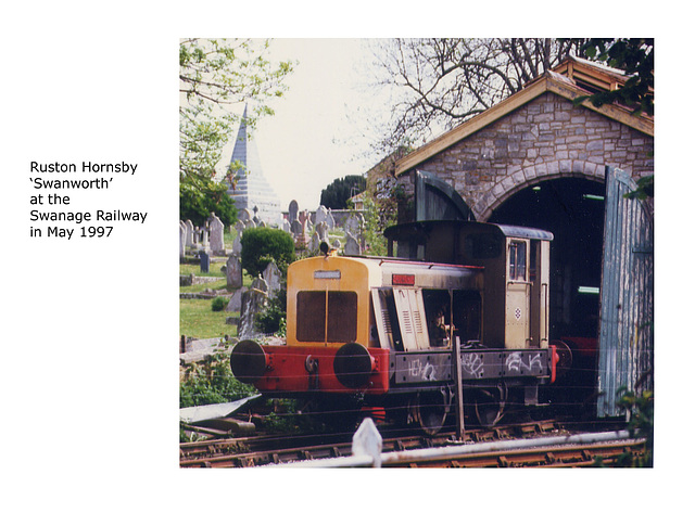 Swanworth 0-4-0 diesel shunter by Ruston - Swanage Railway - May 1997