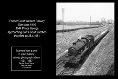 GWR Star class 4-6-0 4044 Prince George Hereford 25.4.1951