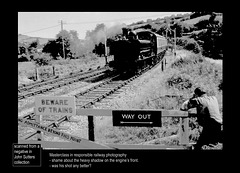 Stay safe while snapping - GWR 0-6-0PT 6435 - Dart Valley Railway - 5.8.1969