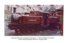 Festiniog Railway Fairlie Livingston Thompson NRM 8 1989