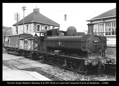 GWR 0-6-0PT 4636 at Radstock GWR - 7.4.1959