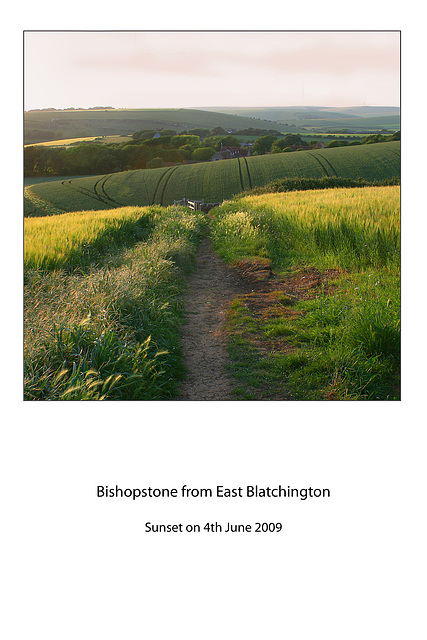 Bishopstone from East Blatchington 4 6 09