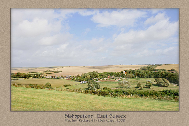 Bishopstone from Rookery Hill 28 8 09