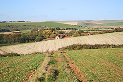 Path from Grand Avenue, Seaford to Bishopstone - 25.10.2010