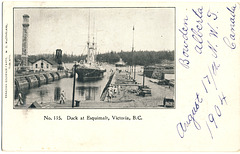 Dock at Esquimalt, Victoria, B.C.