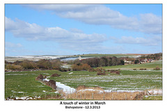 Winter in March - Bishopstone - 12.3.2013