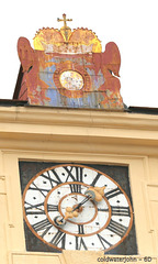 Esterhazy Palace Clock, with 200 mm lens and 2X Extender