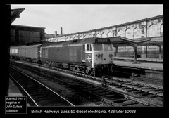 British Railways class 50 423 later became 50023