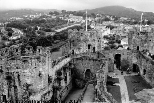 Conwy Castle, Picture 10, Edited Version, Conwy, Wales (UK), 2012
