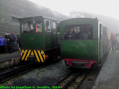 Snowdon Mountain Railway, Snowdon Summit, Snowdonia National Park, Wales (UK), 2012