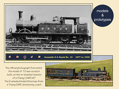 SDJR 0-4-4T No.10 1877 to 1930 photo & model