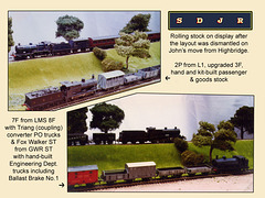 SDJR models on display after the layout was disbanded.