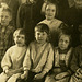 Schoolchildren Posing in Front of a Blackboard, Perry County, Pa. (Detail)