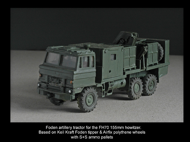 Foden artillery tractor for FH70 1/76 scale